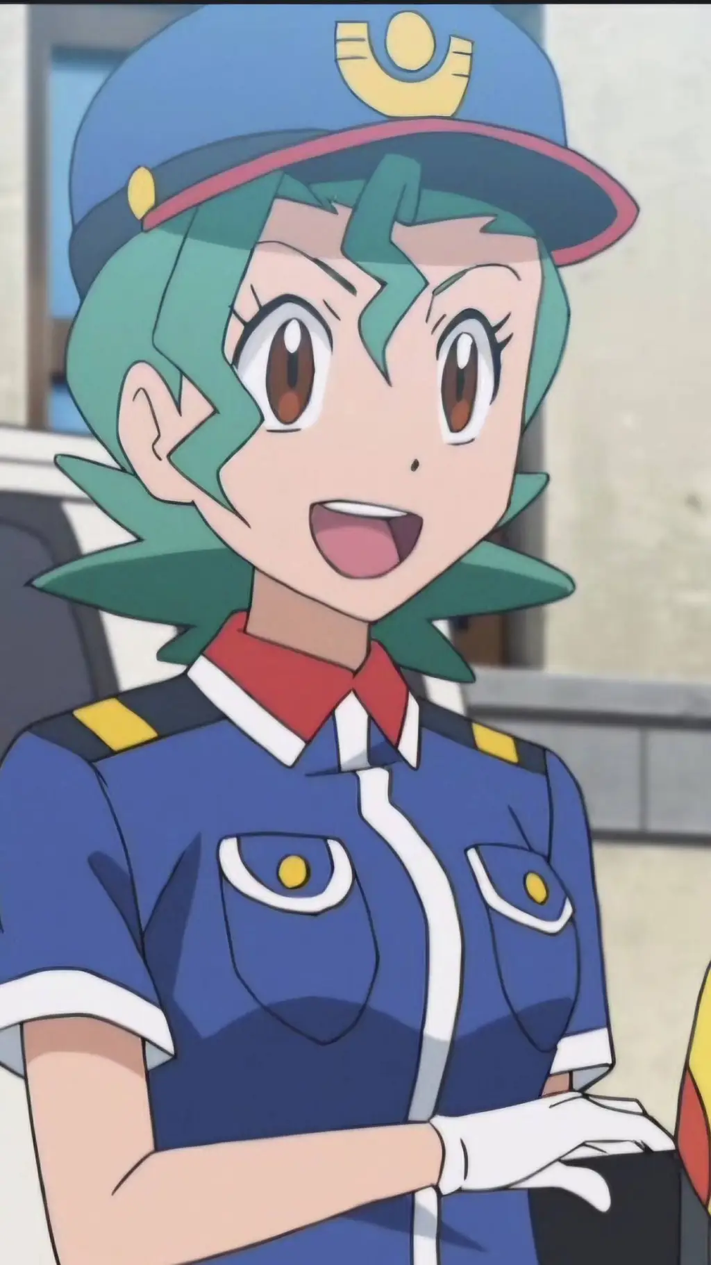 ai character: Officer Jenny  background