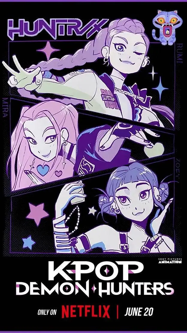 ai character: huntrix🦋 background