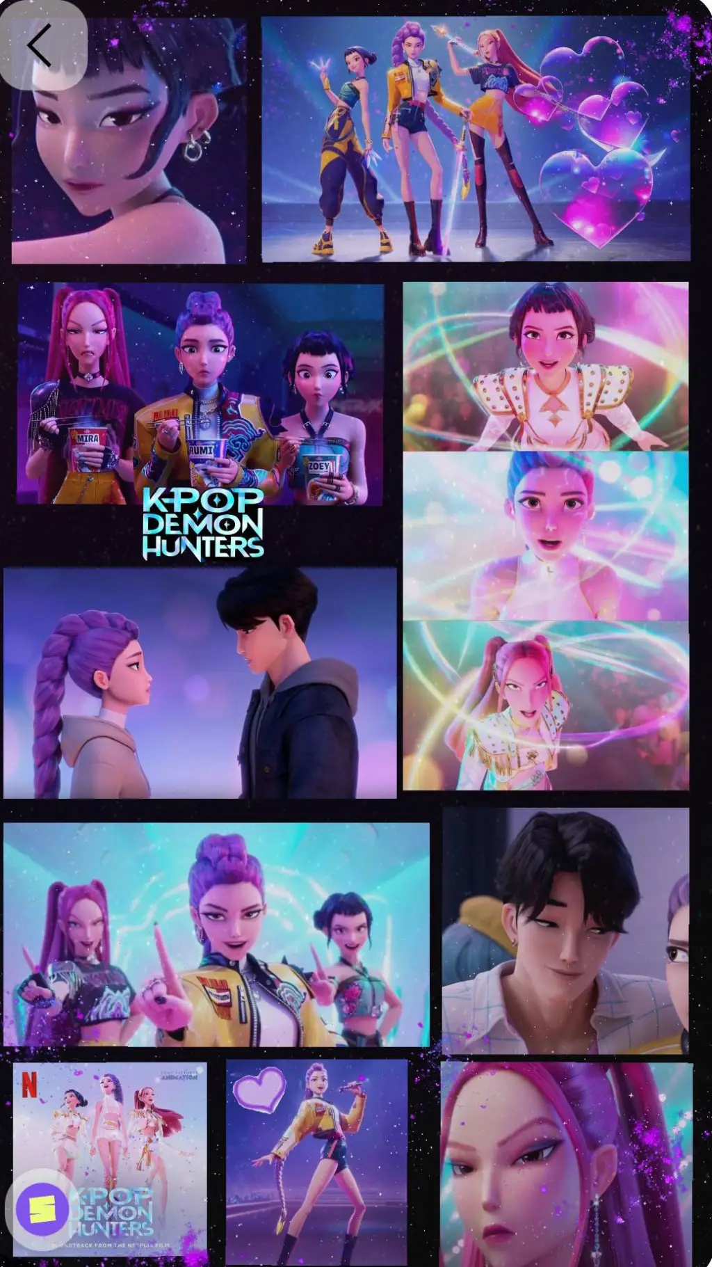 ai character: K-pop demon huntes background