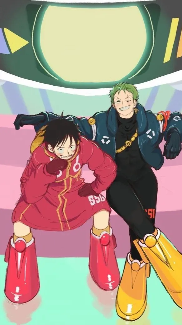 ai character: *~Zoro x luffy~* background