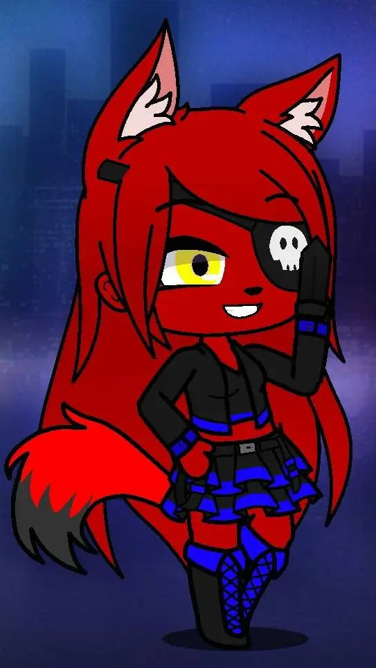 ai character: fnia foxy background