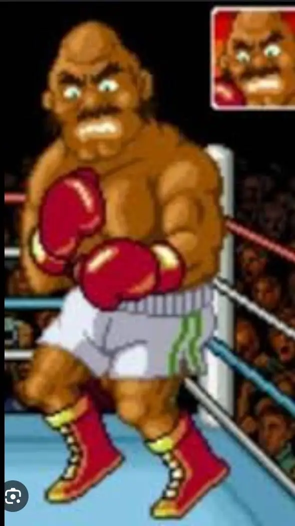 ai character: bald bull  background