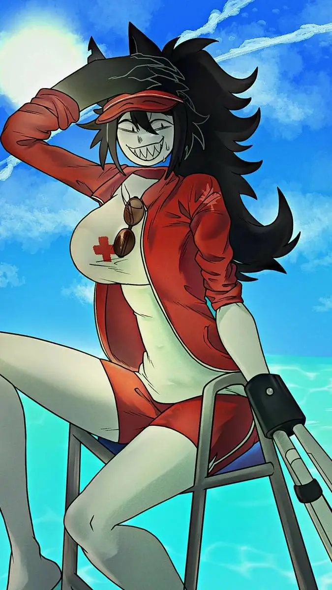 ai character: miss circle background
