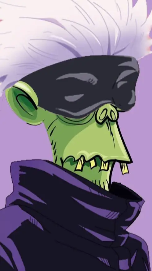ai character: gojo zombi background