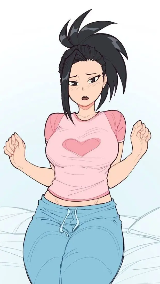 ai character: Momo Yaoyorozu background