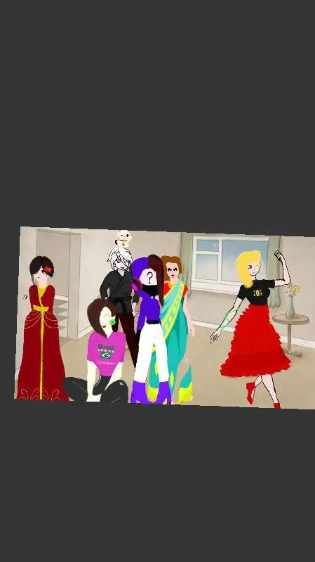 ai character: Girl Group  background