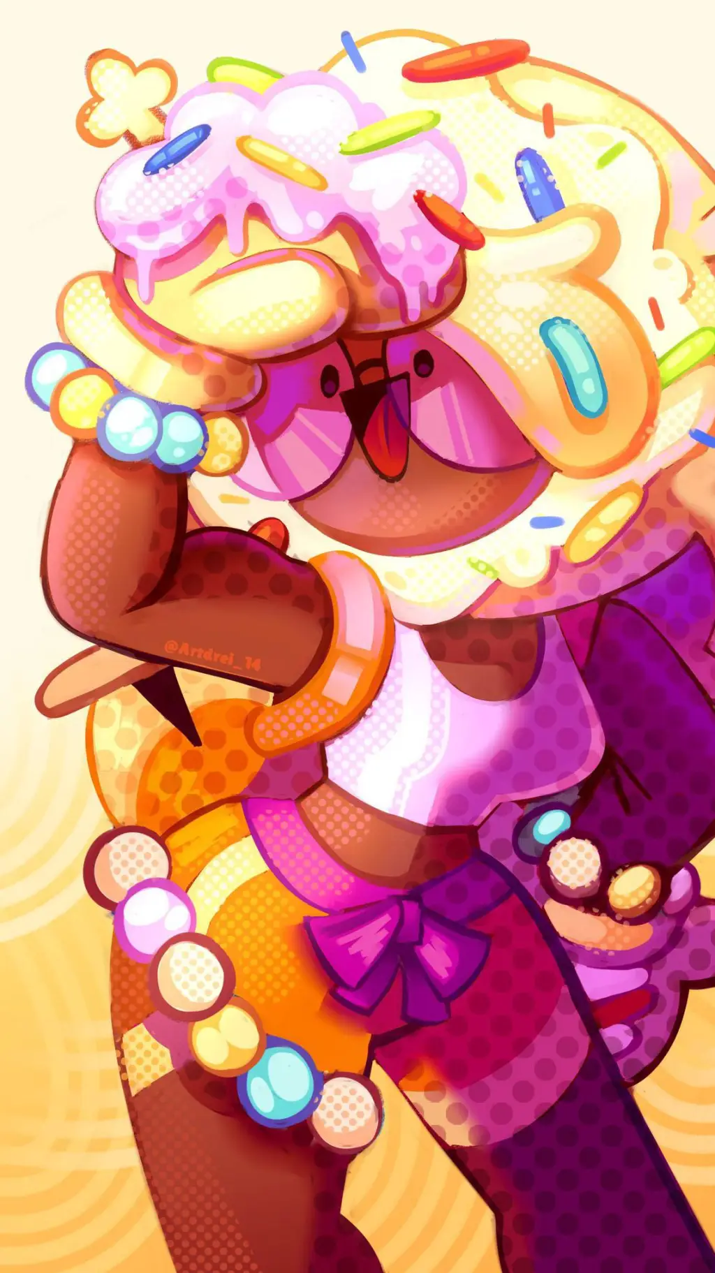 ai character: Rosa Azucarada🍩 background
