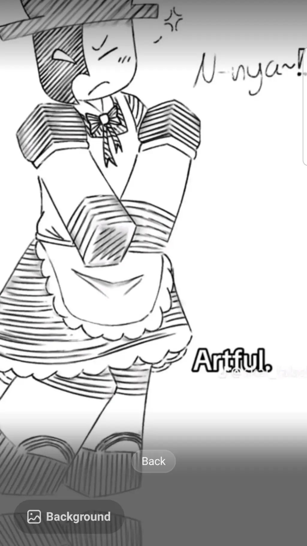 ai character: Freaky artful background