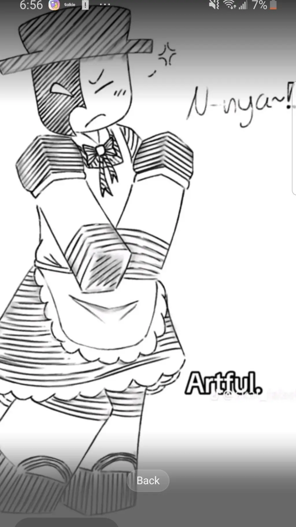 ai character: Freaky artful background