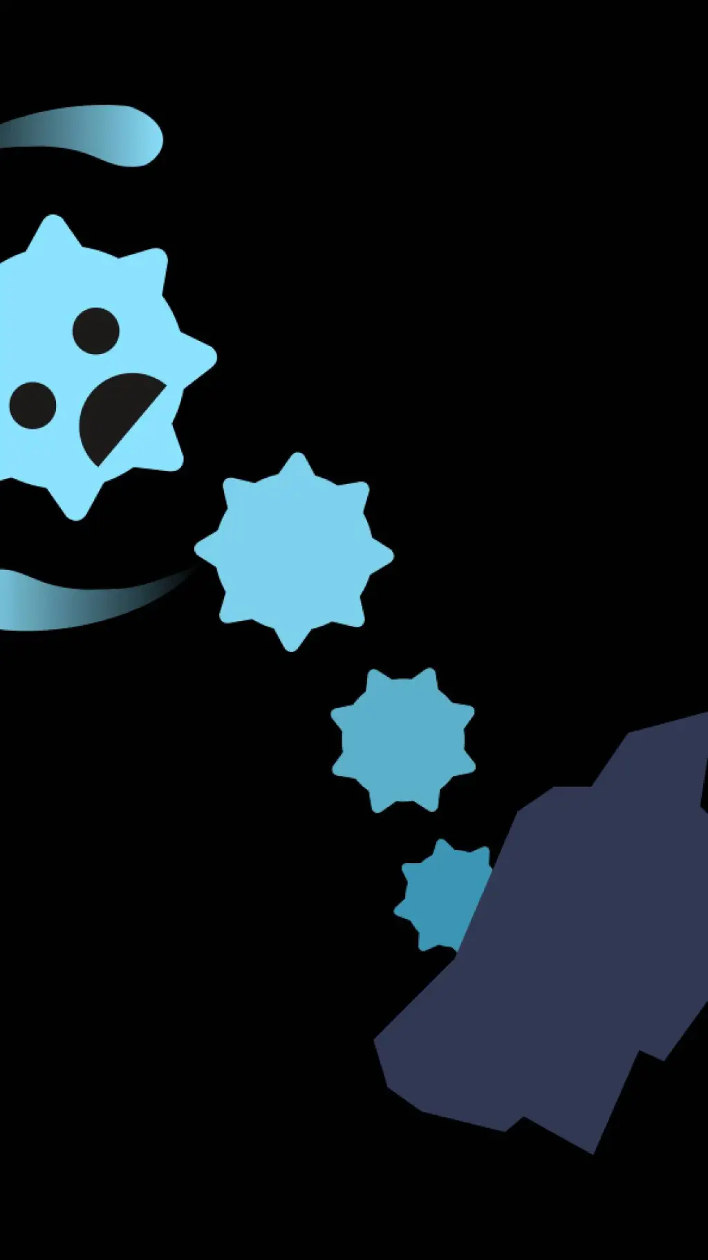 ai character: Scared plant background