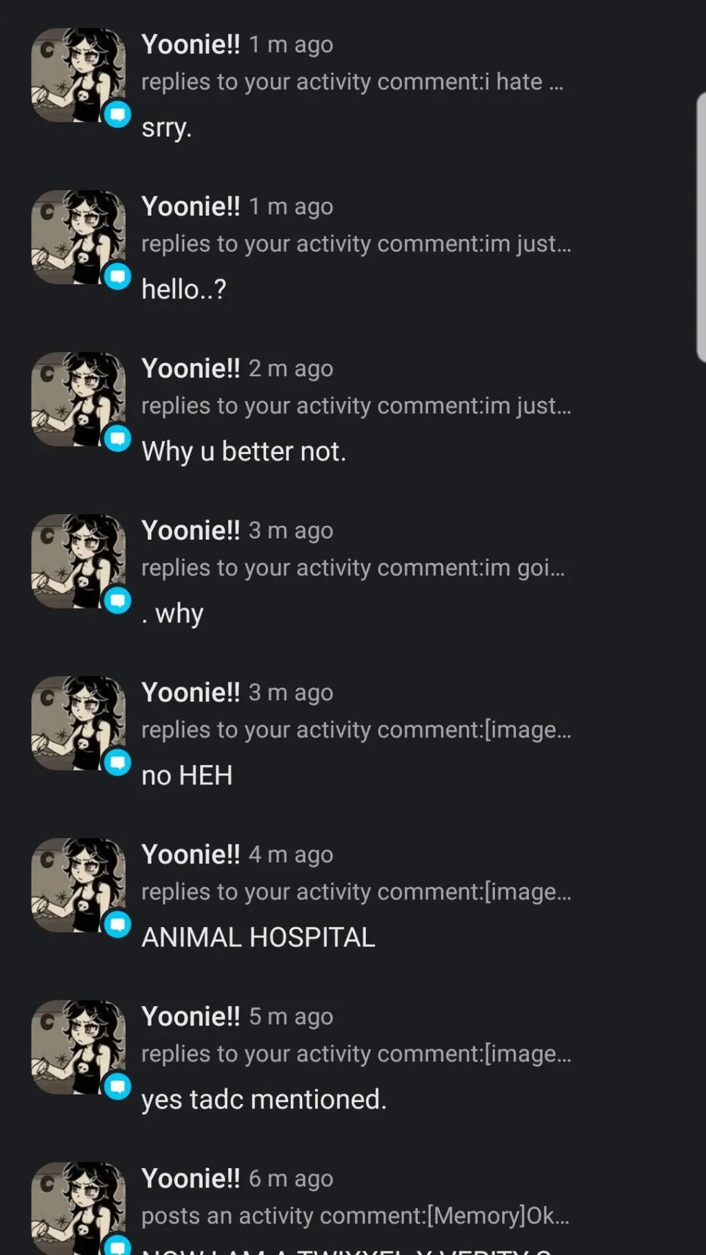 ai character: Yoonie!! background