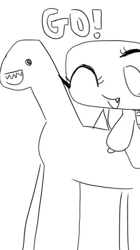 ai character: Dandys world! background