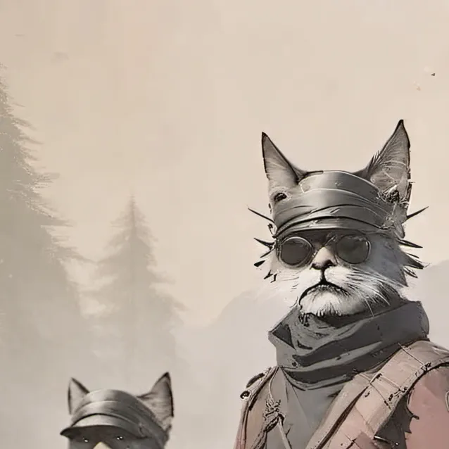 chat with ai character: Cat army