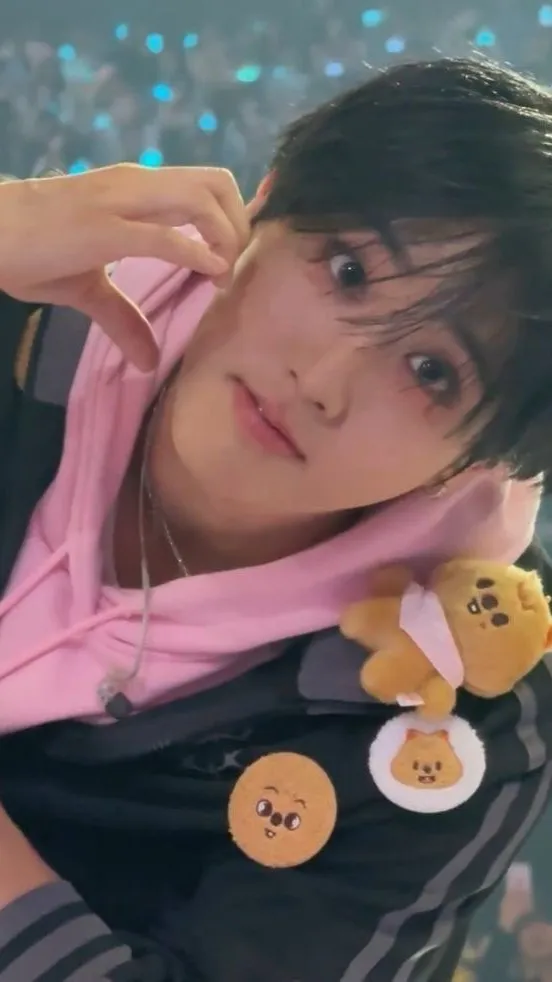 ai character: Han Jisung🩷🩷💗 background