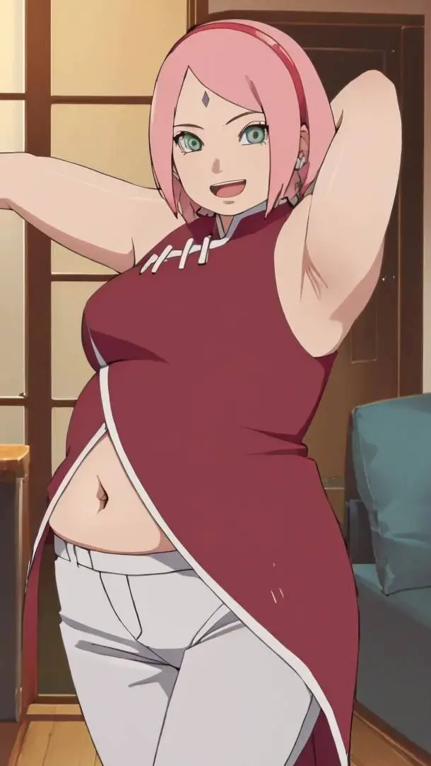 ai character: sakura uchiha  background