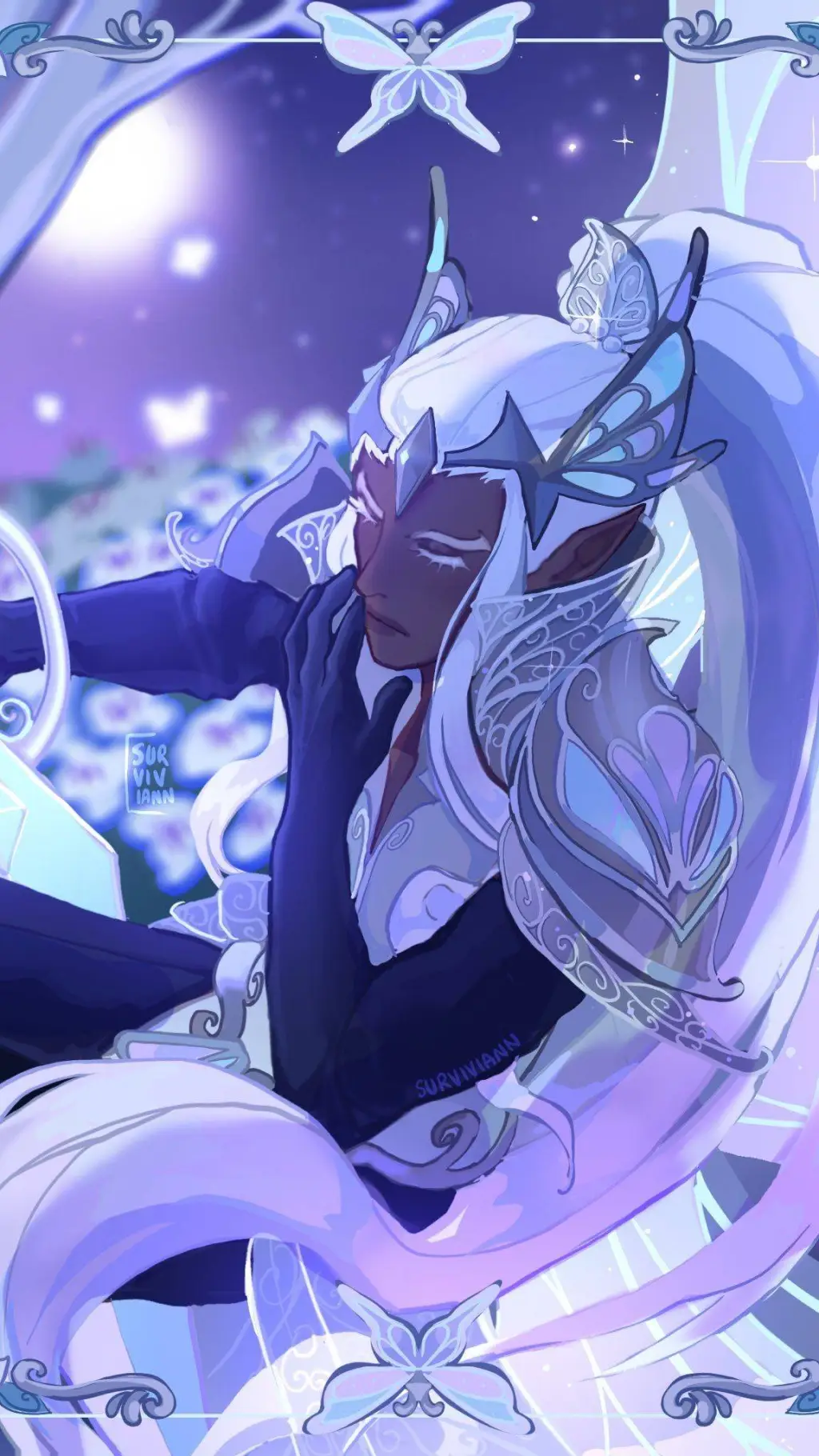 ai character: Elder faerie  background