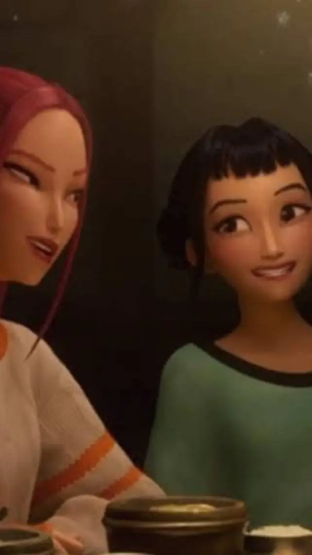 ai character: Zoey y mira.... background