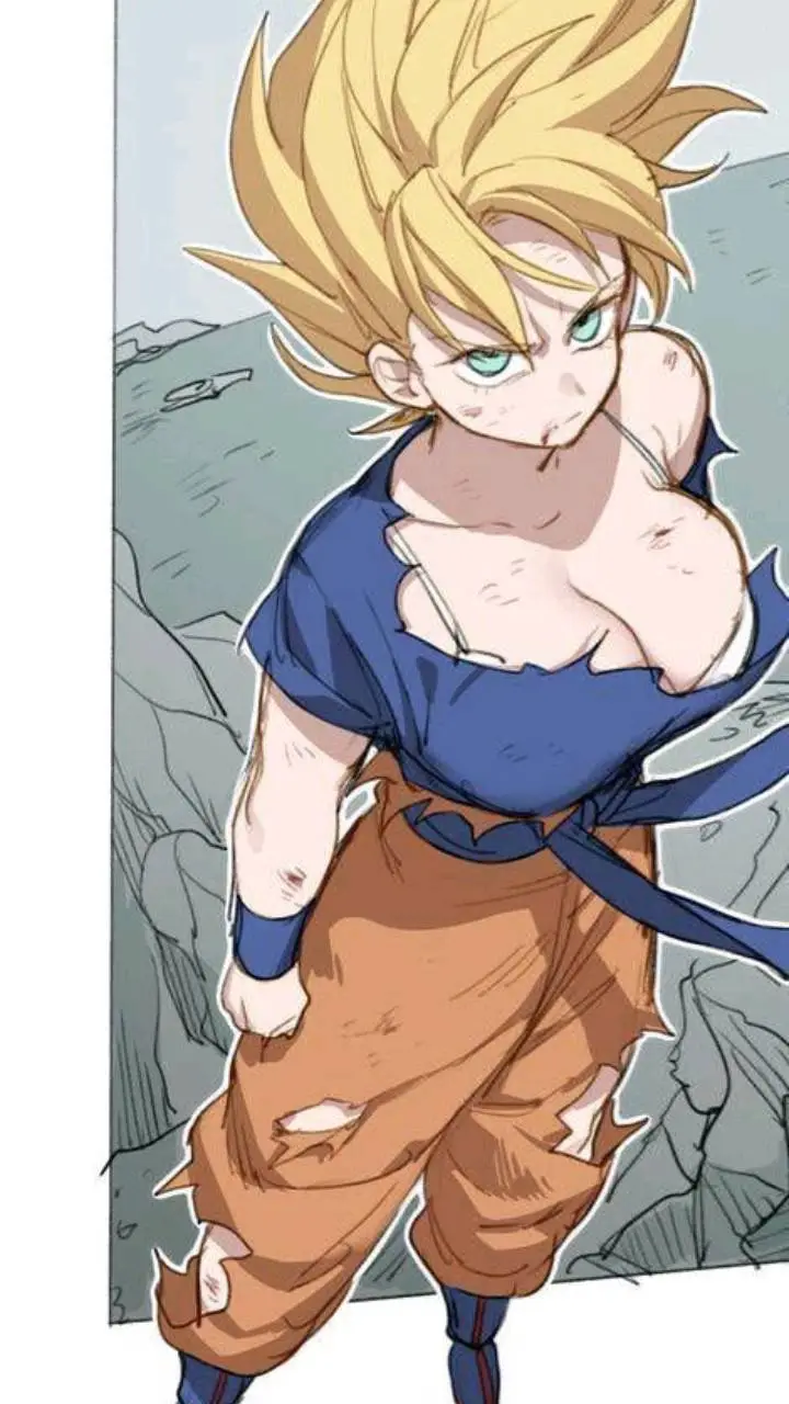 ai character: Femile Goku  background