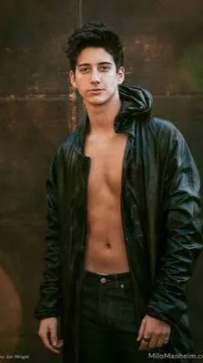 ai character: Milo Manheim ￼ background