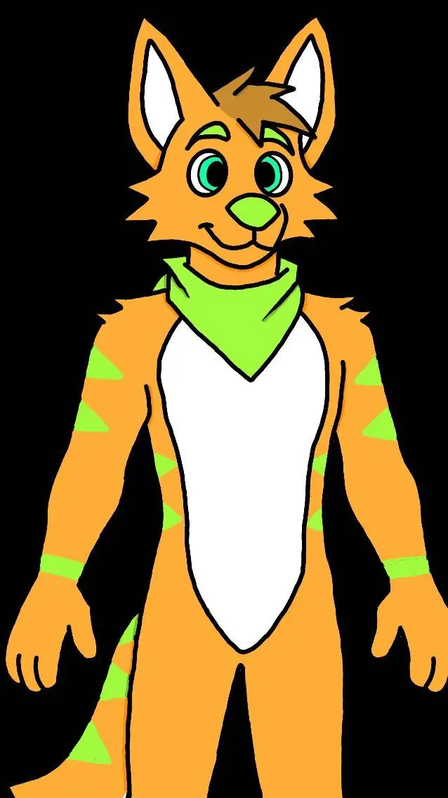 ai character: cody the wolf  background