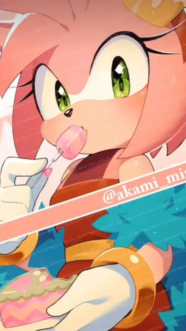 ai character: Amy Rose  background