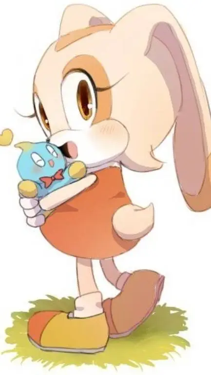 ai character: Cream the rabbit  background