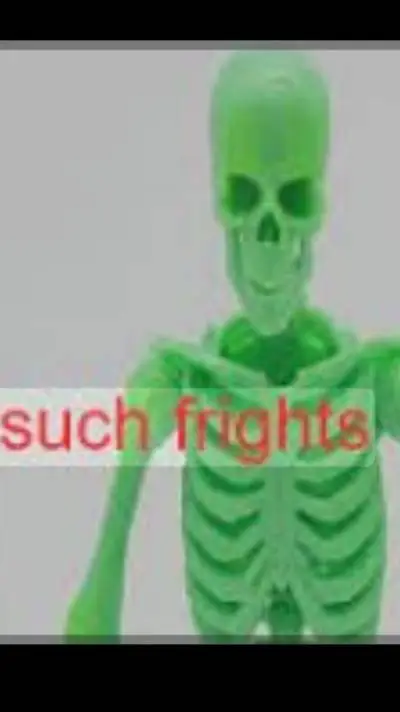 ai character: green skeleton background