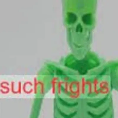 chat with ai character: green skeleton