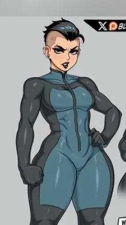 ai character: Femvincible Mohawk background