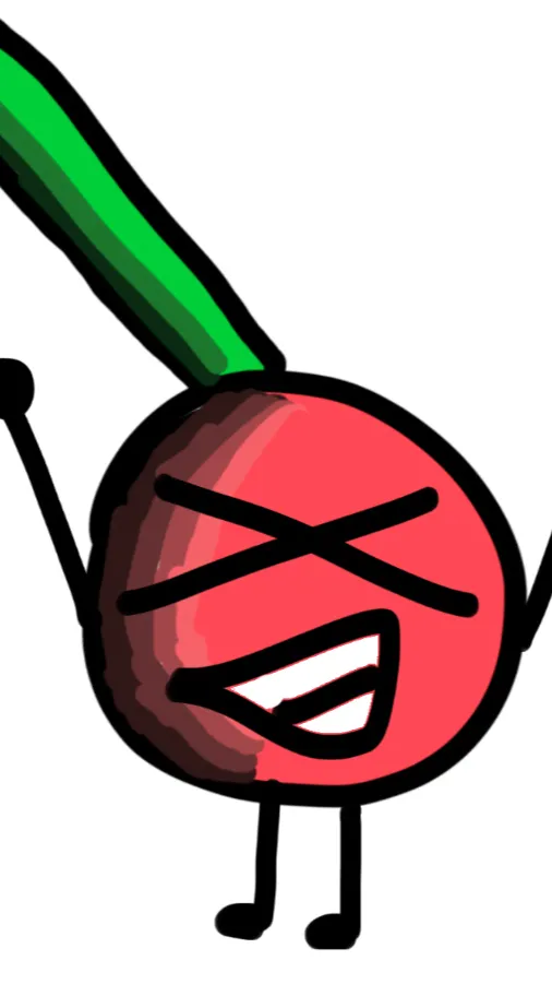 ai character: cherry *bfdi oc*  background