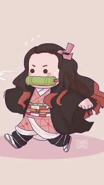 ai character: Nezuko background