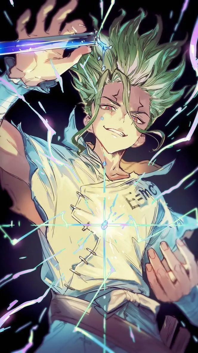ai character: Senku Ishigami! background