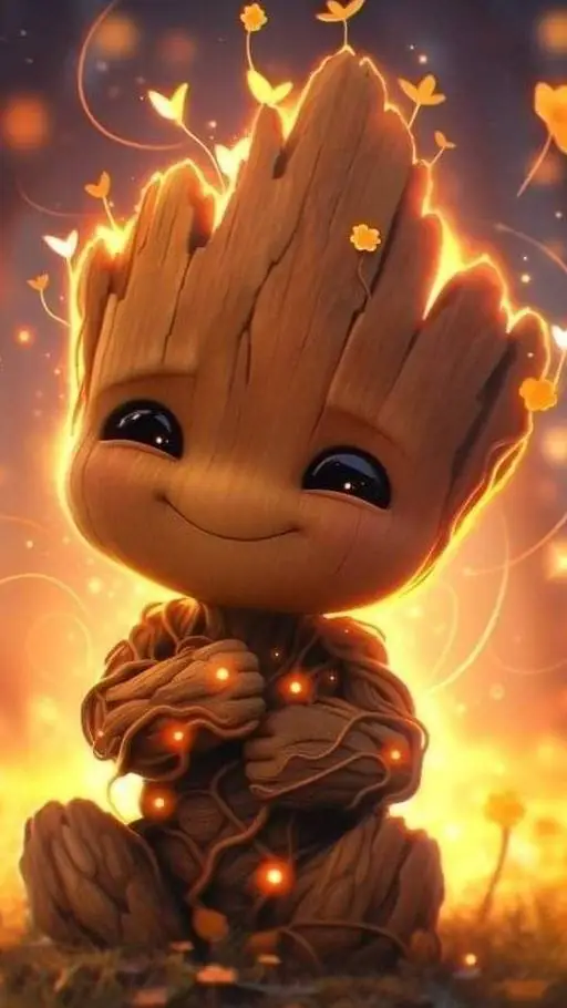 ai character: Groot background