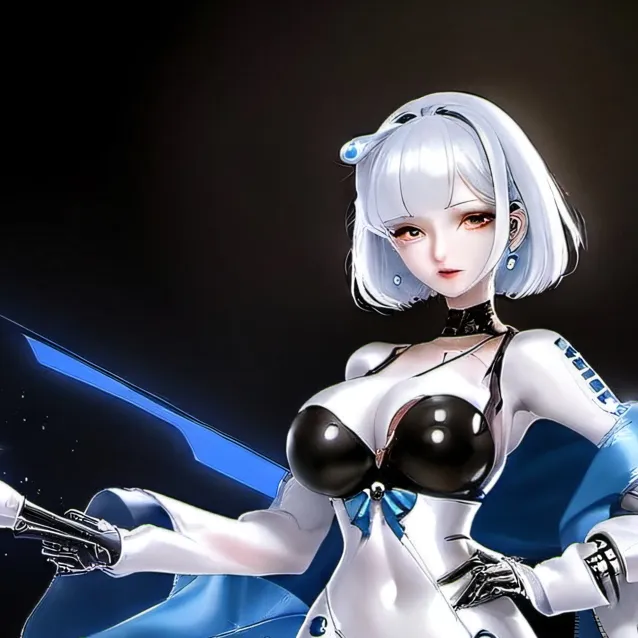 chat with ai character: chica robot