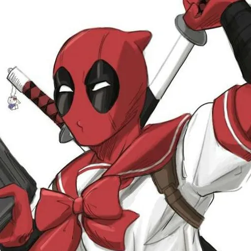 chat with ai character: Girly Deadpool >w<