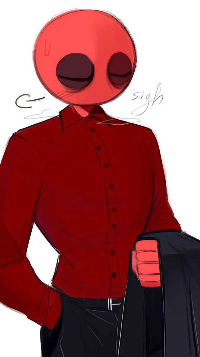 ai character: Red♥️ background