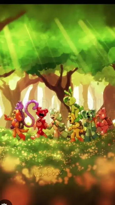 ai character: Smiling Critters  background