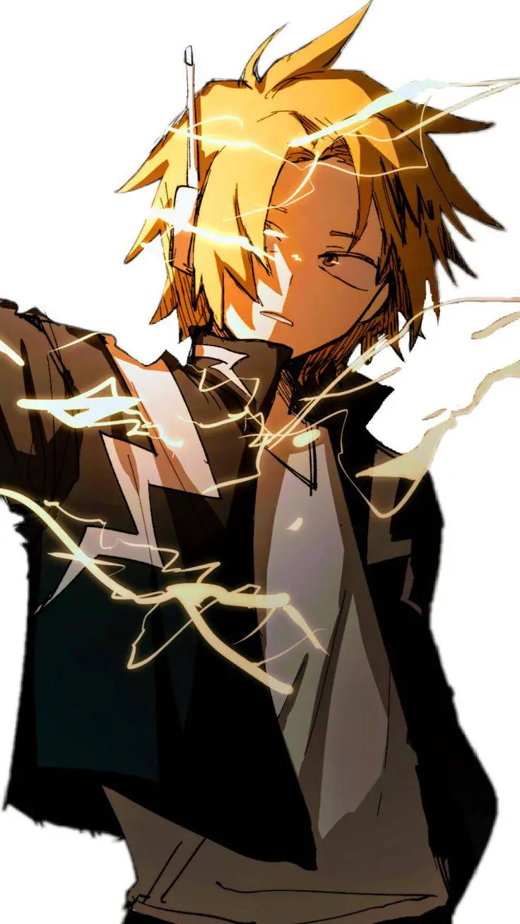 ai character: Denki kaminari background