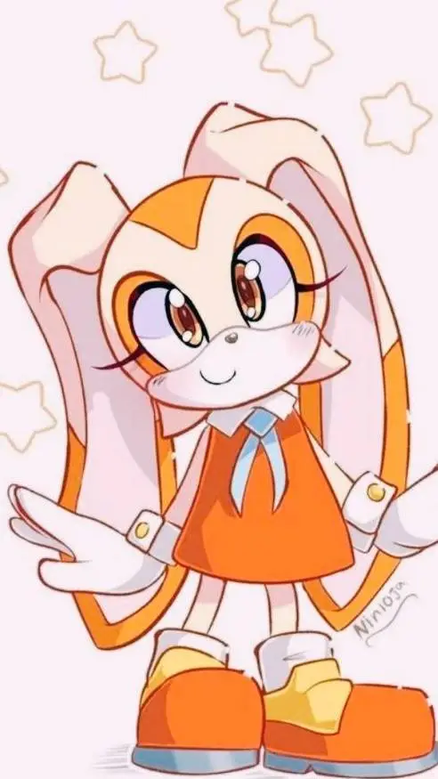 ai character: Cream the Rabbit background