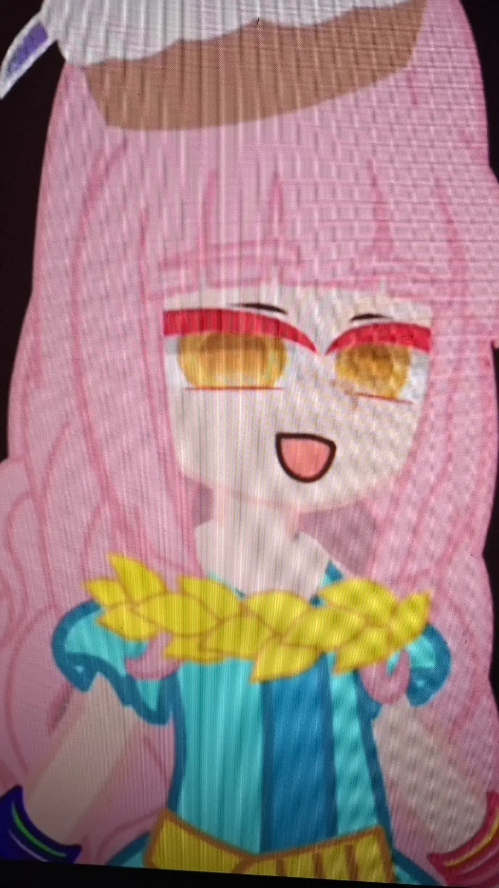 ai character: PaintingRainbows  background