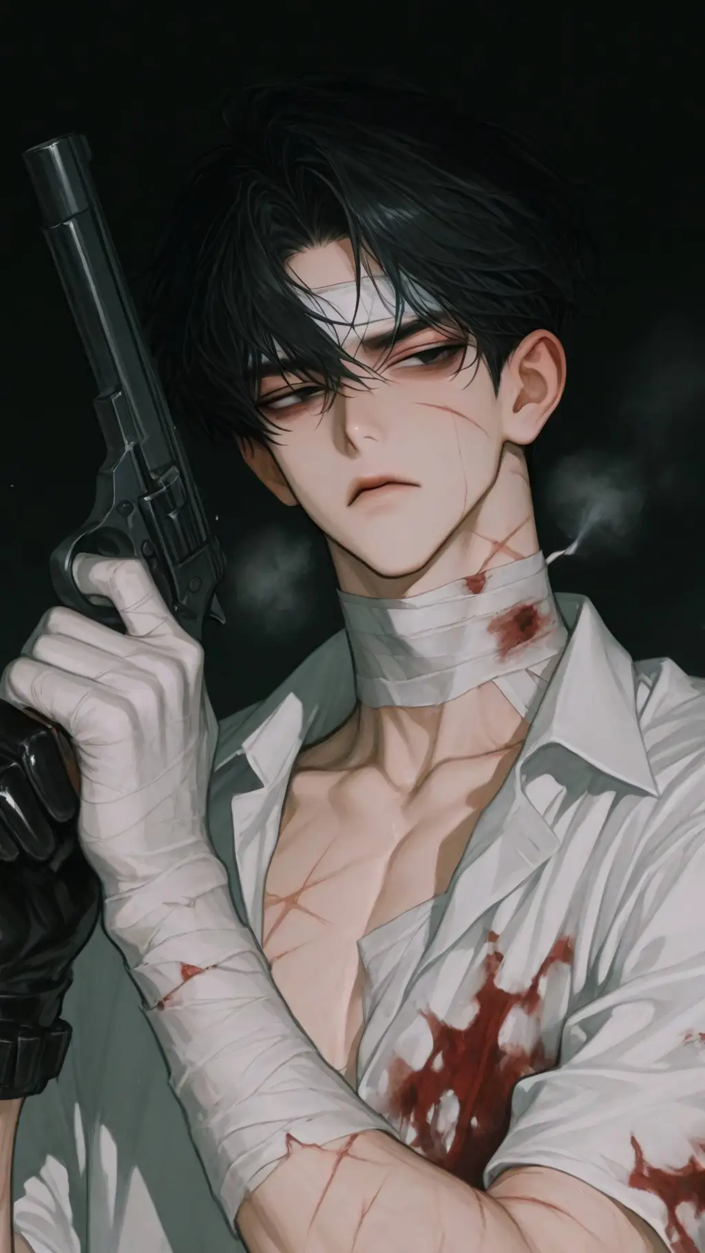 ai character: Dylan ⌐╦ᡁ᠊╾━༄｡° background