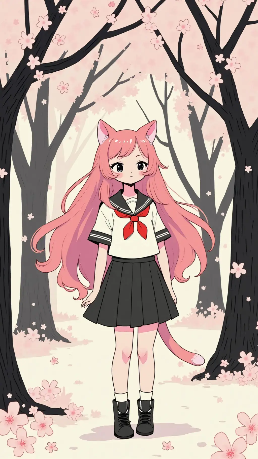 ai character: Kira  background