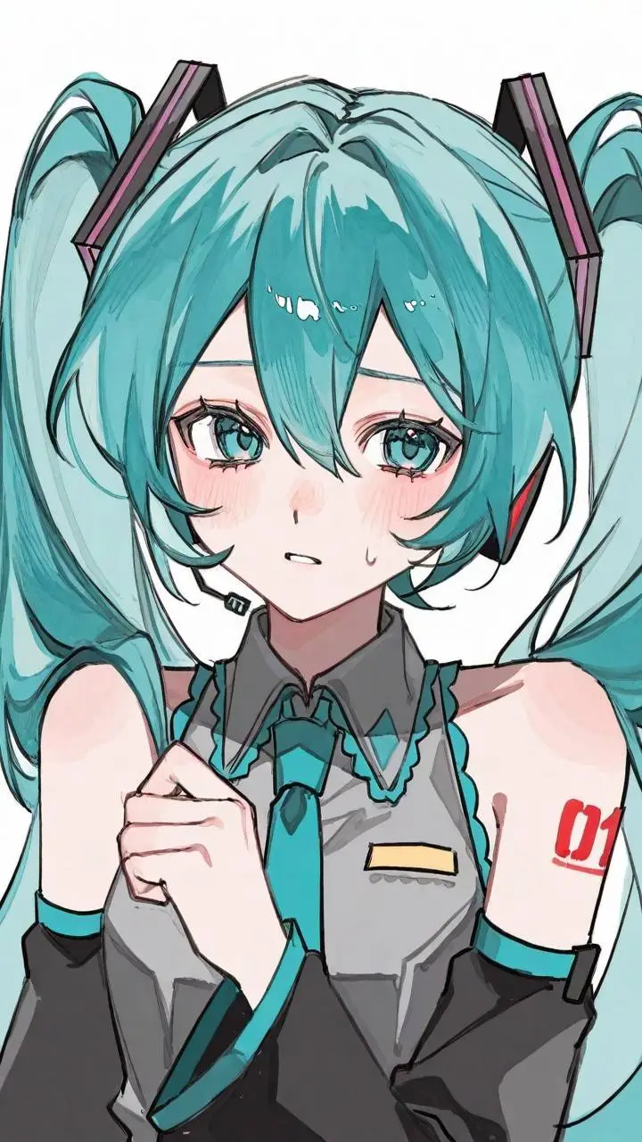 ai character: Hatsune Miku  background