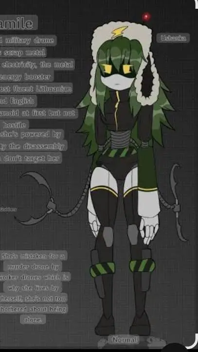 ai character: Kamile background