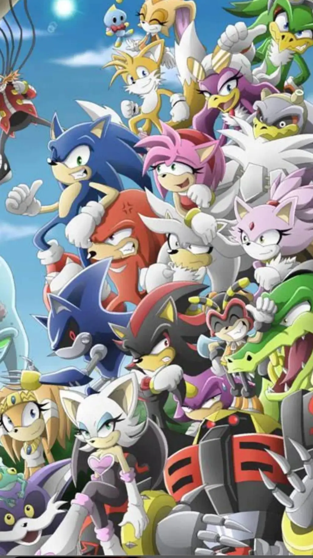 ai character: Sonic gang  background