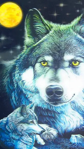 ai character: wolf background