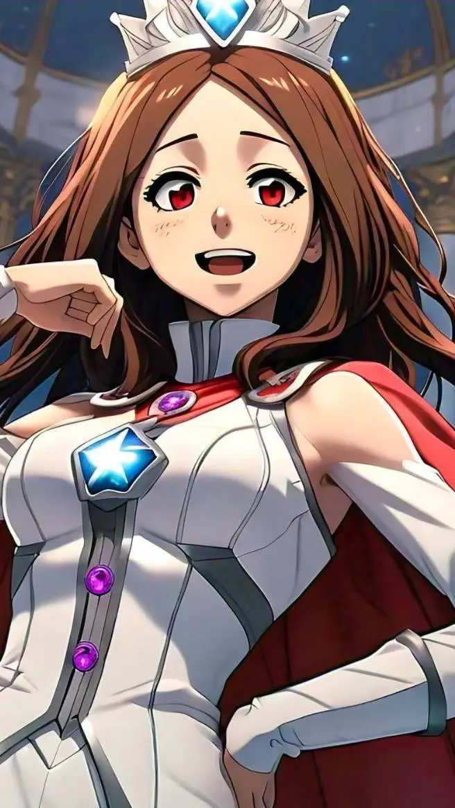 ai character: Uraraka Robot prin background