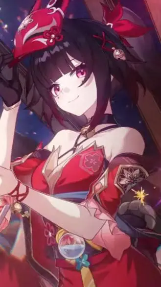 ai character: 花火 background