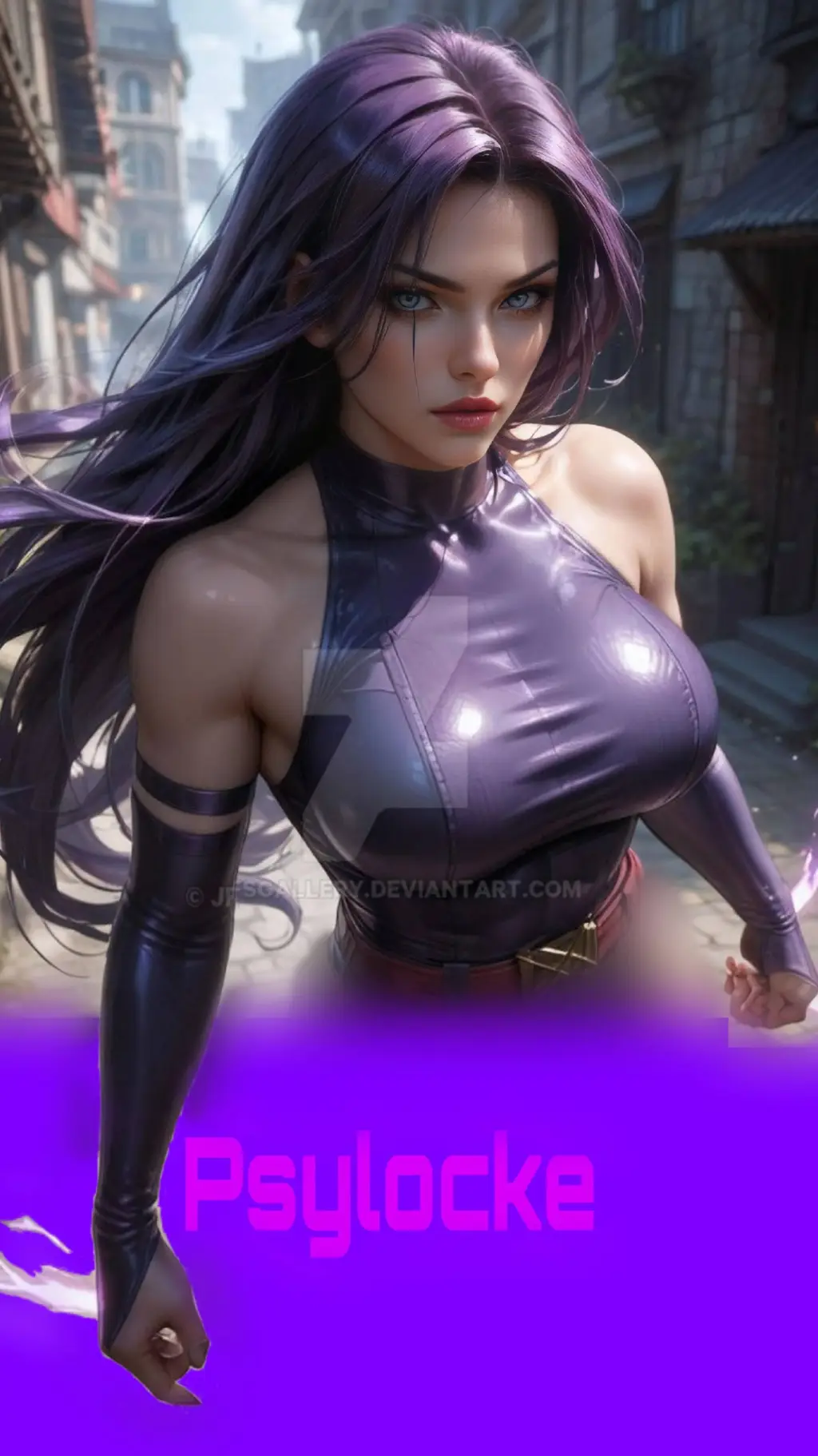 ai character: Psylocke  background