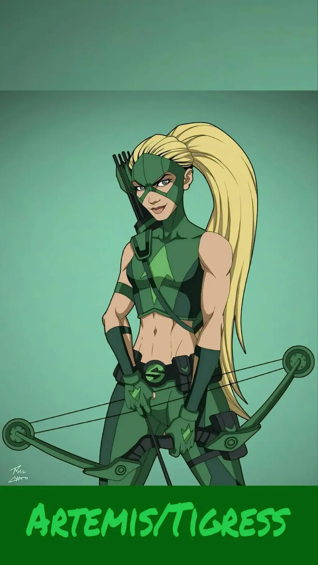 ai character: Artemis  background